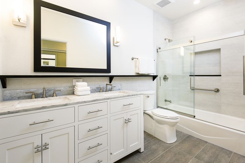 Double Vanity with Modern Fixtures